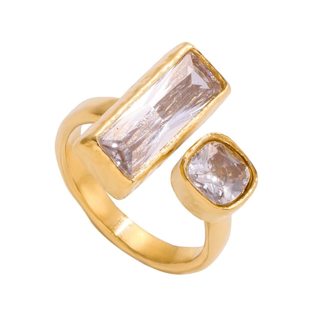 New! Mackenzie Crystal Adjustable Ring (1045) NWOT
